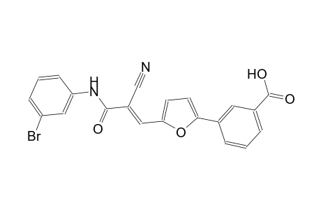3-{5-[(1E)-3-(3-bromoanilino)-2-cyano-3-oxo-1-propenyl]-2-furyl}benzoic acid