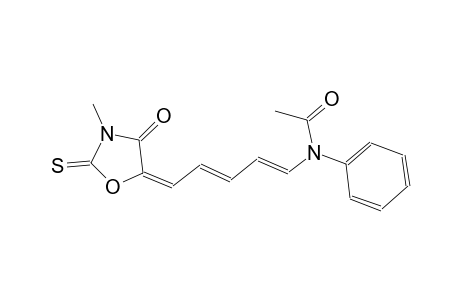 N-[(1E,3E,5E)-5-(3-Methyl-4-oxo-2-thioxo-1,3-oxazolidin-5-ylidene)-1,3-pentadienyl]-N-phenylacetamide