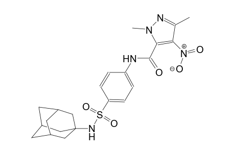 N-{4-[(1-adamantylamino)sulfonyl]phenyl}-1,3-dimethyl-4-nitro-1H-pyrazole-5-carboxamide