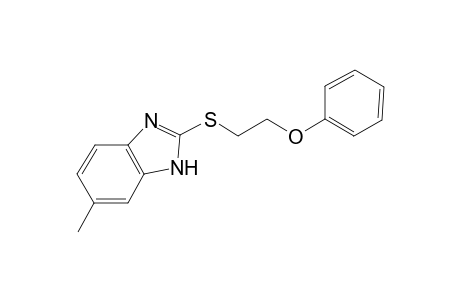 6-Methyl-2-[(2-phenoxyethyl)sulfanyl]-1H-benzimidazole