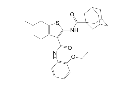 2-[(1-adamantylcarbonyl)amino]-N-(2-ethoxyphenyl)-6-methyl-4,5,6,7-tetrahydro-1-benzothiophene-3-carboxamide