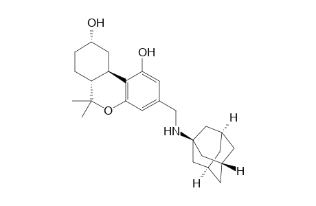 (6aR,9S,10aR)-6,6-dimethyl-3-({[(1s,3R,5S,7s)-adamantan-1-yl]amino}methyl)-6H,6aH,7H,8H,9H,10H,10aH-benzo[c]isochromene-1,9-diol