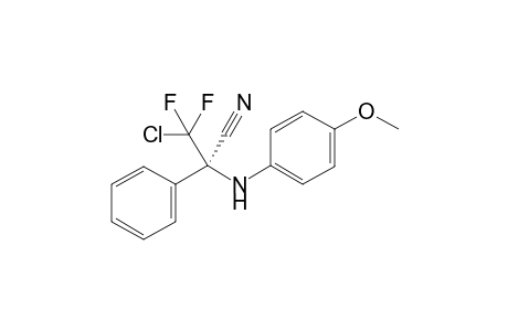 (R)-3-Chloro-3,3-difluoro-2-((4-methoxyphenyl)amino)-2-phenylpropanenitrile