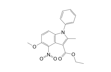 Ethyl 5-methoxy-2-methyl-4-nitro-1-phenylindole-3-carboxylate