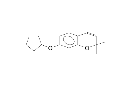 7-Cyclopentyloxy-2,2-dimethyl-2H-chromene