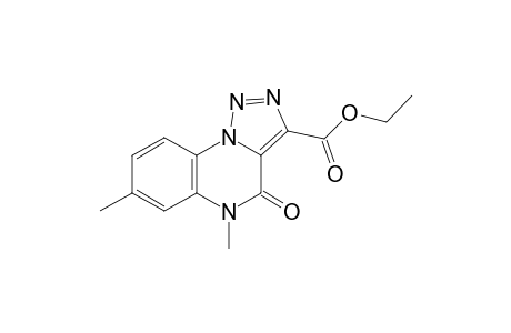 3-Ethoxycarbonyl-5,7-dimethyl-1,2,3-triazolo[1.5-a]quinoxalin-4-one