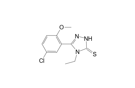 1H-1,2,4-Triazole-5(4H)-thione, 3-(5-chloro-2-methoxyphenyl)-4-ethyl-