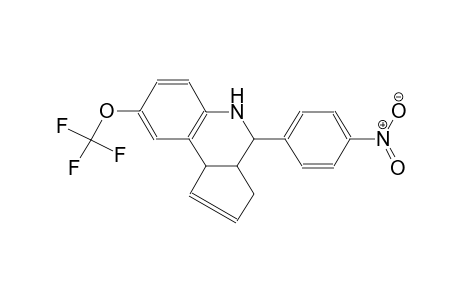 3H-cyclopenta[c]quinoline, 3a,4,5,9b-tetrahydro-4-(4-nitrophenyl)-8-(trifluoromethoxy)-