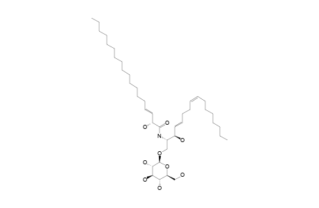 CHRYSOGESIDE_A;(2-R,3-E)-2-HYDROXY-N-[(2-S,3-R,4-E,8-Z)-1-BETA-D-GLUCOPYRANOSYLOXY-3-HYDROXYHEXADEC-4,8-DIEN-2-YL]-OCTADEC-3-ENAMIDE