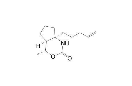 (4R,4aS,7aR)-7a-(Pent-4-en-1-yl)-4-methyl-hexahydro-cyclopenta-[d][1,3]oxazin-2(1H)-one
