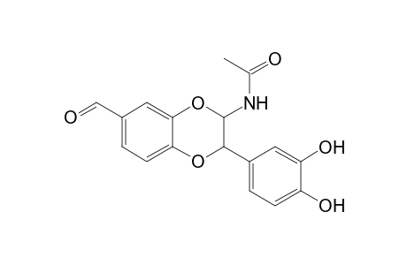 Acetamide, N-[3-(3,4-dihydroxyphenyl)-7-formyl-2,3-dihydro-1,4-benzodioxin-2-yl]-