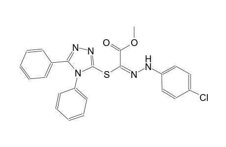methyl (2E)-[(4-chlorophenyl)hydrazono][(4,5-diphenyl-4H-1,2,4-triazol-3-yl)sulfanyl]ethanoate