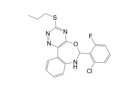6-(2-chloro-6-fluorophenyl)-6,7-dihydro[1,2,4]triazino[5,6-d][3,1]benzoxazepin-3-yl propyl sulfide
