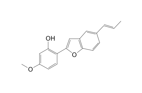 (E)-2-(2-hydroxy-4-methoxyphenyl)-5-propenylbenzofuran