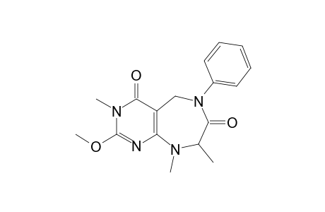 2-Methoxy-3,8,9-trimethyl-6-phenyl-5,6,8,9-tetrahydro-3H-pyrimido[4,5-e][1,4]diazepine-4,7-dione