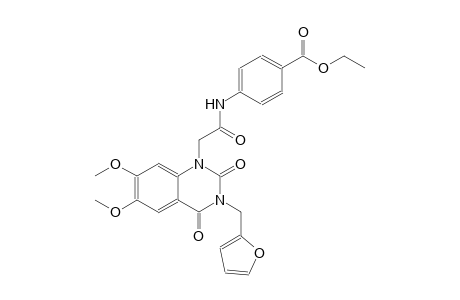 ethyl 4-{[(3-(2-furylmethyl)-6,7-dimethoxy-2,4-dioxo-3,4-dihydro-1(2H)-quinazolinyl)acetyl]amino}benzoate