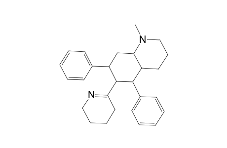 Quinoline, decahydro-1-methyl-5,7-diphenyl-6-(3,4,5,6-tetrahydro-2-pyridinyl)-