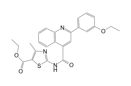 5-thiazolecarboxylic acid, 2-[[[2-(3-ethoxyphenyl)-4-quinolinyl]carbonyl]amino]-4-methyl-, ethyl ester