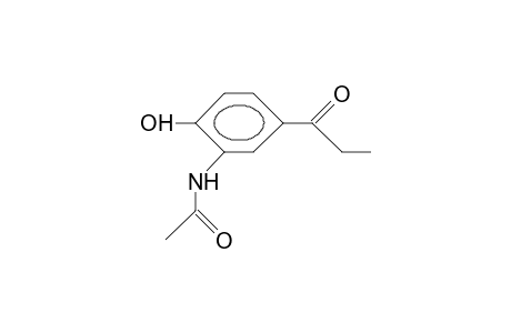Acetamide, N-[2-hydroxy-5-(1-oxopropyl)phenyl]-