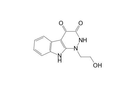 1-(2-hydroxyethyl)-2,9-dihydropyridazino[3,4-b]indole-3,4-dione