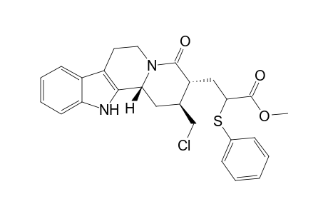 17-Norcorynan-18-carboxylic acid, 16-chloro-21-oxo-18-(phenylthio)-, methyl ester, (3.beta.)-(.+-.)-