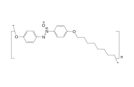 Polyether based on 4,4'-dihydroxyazoxybenzene and 1,8-dibromooctane