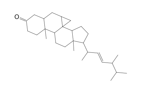 Cycloprop[7,8]ergost-22-en-3-one, 3',7-dihydro-, (5.alpha.,7.beta.,8.alpha.,22E)-