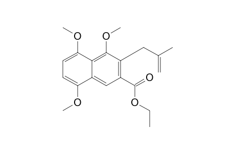 Ethyl 4,5,8-trimethoxy-3-(2-methylprop-2-enyl)-2-naphthoate