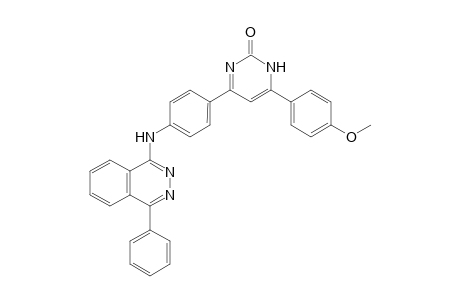 4-(4-Methoxyphenyl)-6-{4-[(4-phenylphthalazin-1-yl)amino]phenyl}-pyrimidin-2(1H)-one