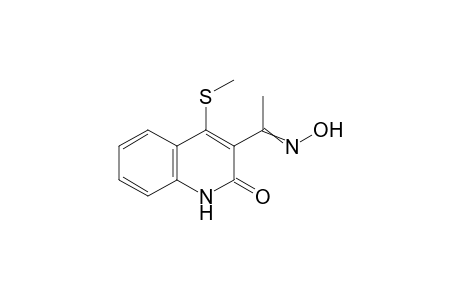 3-(N-Hydroxyethanimidoyl)-4-(methylsulfanyl)quinolin-2(1H)-one