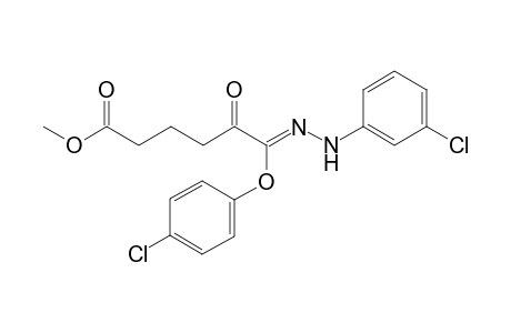 Methyl 1-[(3'-chlorophenyl)hydrazono]-[(p-chlorophenyl)oxy]-2-oxoadipine-6-carboxylate