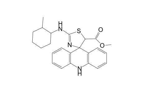 2'-[(2"-Methylcyclohexyl)amino]-5'-(methoxycarbonyl)-spiro[dihydroacridine-9(10H)-4'-thiazoline]