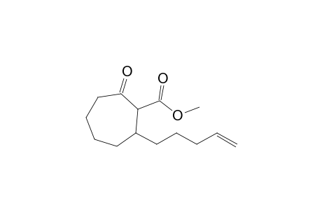 Methyl 3-(4-penten-1-yl)cycloheptanone-2-carboxylate
