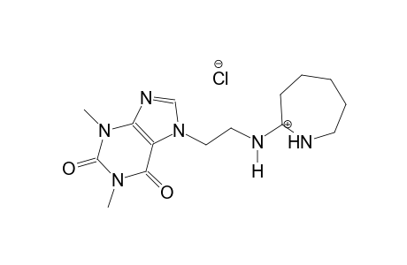1-{[2-(1,3-dimethyl-2,6-dioxo-2,3,6,7-tetrahydro-1H-purin-7-yl)ethyl]amino}cycloheptan-1-ylium chloride