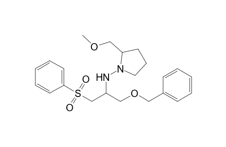 3-Benzyloxy-2-[(2'-(methoxymethyl)pyrrolidin-1'-yl)amino]propyl phenyl sulfone