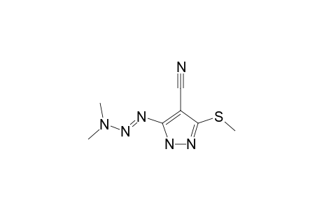 3-METHYLTHIO-5-(3,3-DIMETHYL-1-TRIAZENO)-PYRAZOLE-4-CARBONITRILE