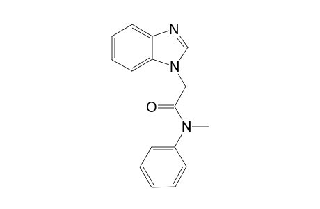 1H-1,3-Benzimidazole-1-acetamide, N-methyl-N-phenyl-