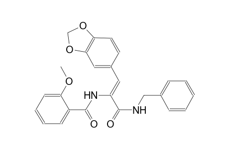 N-{(Z)-2-(1,3-benzodioxol-5-yl)-1-[(benzylamino)carbonyl]ethenyl}-2-methoxybenzamide