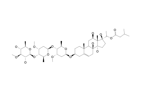 SINOMARINOSIDE_C;INCISAGENIN_A_3-O-BETA-D-THEVETOPYRANOSYL-(1->4)-BETA-D-CYMAROPYRANOSYL-(1->4)-BETA-D-CYMAROPYRANOSIDE