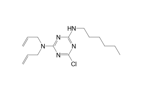 2-Chloro-4-(diallylamino)-6-hexylamino-1,3,5-triazine