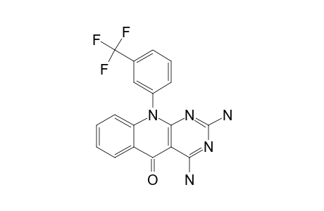 2,4-diamino-10-[3-(trifluoromethyl)phenyl]pyrimido[4,5-b]quinolin-5-one