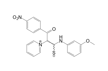 1-{α-[(m-anisidino)mercaptomethylene]-p-nitrophenacyl}pyridinium hydroxide, inner salt
