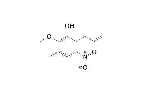 2-allyl-6-methoxy-5-methyl-3-nitro-phenol