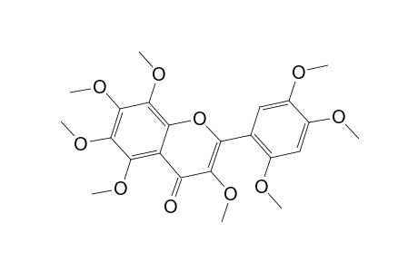 3,5,6,7,8-Pentamethoxy-2-(2,4,5-trimethoxyphenyl)-4H-chromen-4-one