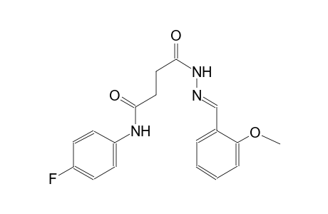 butanoic acid, 4-[(4-fluorophenyl)amino]-4-oxo-, 2-[(E)-(2-methoxyphenyl)methylidene]hydrazide