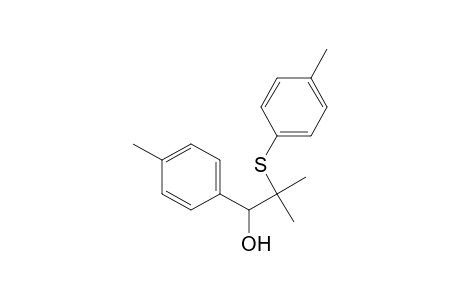 Benzenemethanol, 4-methyl-.alpha.-[1-methyl-1-[(4-methylphenyl)thio]ethyl]-