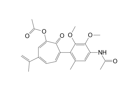 7-(4-acetamido-2,3-dimethoxy-6-methylphenyl)-4-isopropenyltropolone acetate