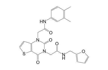 1-[3-(3,4-dimethylphenyl)-2-oxopropyl]-3-[4-(furan-2-yl)-2-oxobutyl]-1H,2H,3H,4H-thieno[3,2-d]pyrimidine-2,4-dione