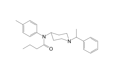 N-4-methylphenyl-N-[1-(1-phenylethyl)piperidin-4-yl]butanamide