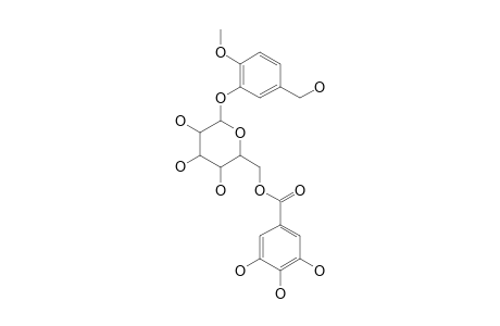 2-METHOXY-5-HYDROXYMETHYL-PHENYL-1-O-(6''-GALLOYL)-BETA-D-GLUCOPYRANOSIDE